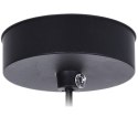 Lampa Sufitowa Wisząca Metalowa Czarna Złota 32 x 29 cm VILDE Loft