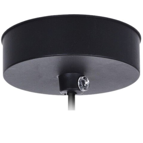 Lampa Sufitowa Wisząca Metalowa Czarna Złota 32 x 29 cm VILDE Loft