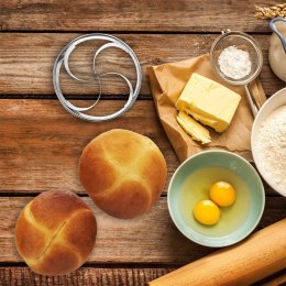 Wykrawacz do Kajzerek Bułek Stalowy Wzorek Wytrzymały Solidny ORION 10,5 cm