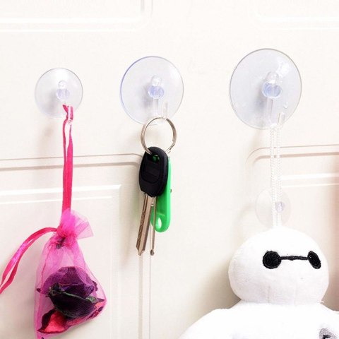 Haczyk Wieszak ORION na Przyssawkę 8 szt. 3,5 cm Kuchnia Łazienka