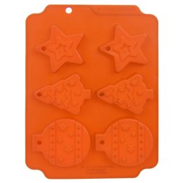 Forma do Ciastek Świąteczna ORION SILLINIE Silikonowa 23 x 17 cm 6 szt.
