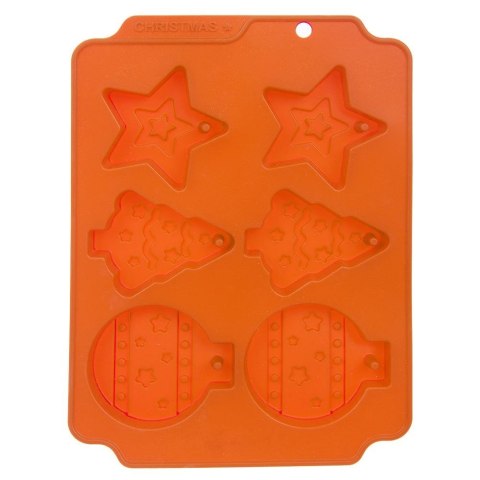 Forma do Ciastek Świąteczna ORION SILLINIE Silikonowa 23 x 17 cm 6 szt.
