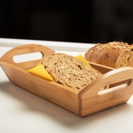 Koszyk drewniany na pieczywo chleb bułki bambusowy