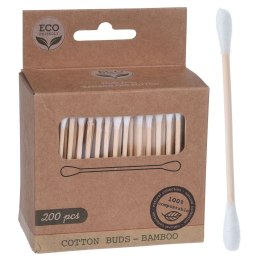 Patyczki bambusowe do uszu kosmetyczne higieniczne ekologiczne 200 sztuk