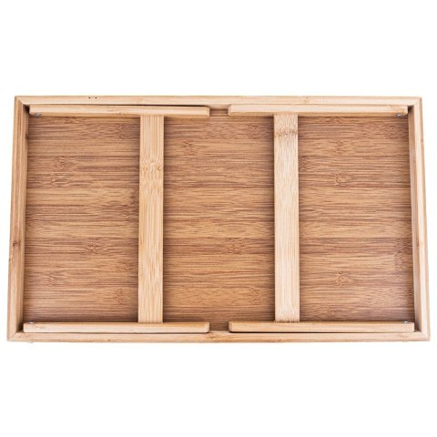 Stolik Śniadaniowy ORION 50x30x24,5 cm Bambusowy Drewniany do Łóżka Laptopa