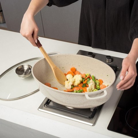 Brytfanna Gęsiarka do Piekarnika Granitowa Pokrywa Owalna NAVA 39,5x26,5 cm