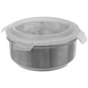 Pojemnik Stalowy Okrągły 1,2 L ORION Szczelny Lunchbox Zmywarka 16 x 8 cm