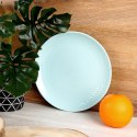 Talerz Deserowy Ceramiczny Zielony RELIEF 21 cm ORION Pastelowy