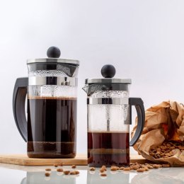 Zaparzacz imbryk dzbanek szklany z tłokiem do zaparzania kawy herbaty ziół 0,35 l