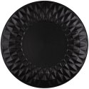 Talerz Deserowy Ceramiczny Czarny NAVA SOHO 20 cm Tłoczony Zmywarka
