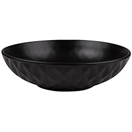 Talerz ceramiczny czarny obiadowy głęboki na zupę SOHO CLASSIC 20 cm | 1 l