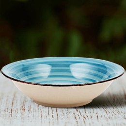 Talerz ceramiczny obiadowy głęboki na zupę FADED BLUE 22 cm