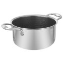 Garnek stalowy z powłoką nieprzywierającą premium COOKCELL ORION 24 cm 4,8 l