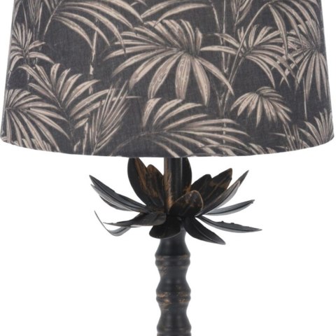 Lampa Lampka Stołowa Stojąca Ozdobna Abażur Metalowa na Kabel ORION 49 cm