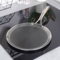 Patelnia do naleśników stalowa nieprzywierająca premium COOKCELL HYBRYD 29 cm