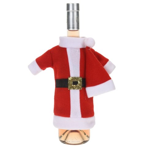 Pokrowiec na Wino Świąteczny Mikołaj Ubranko Dekoracja Prezent ORION