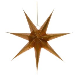 Gwiazda świąteczna papierowa świecąca wisząca złota dekoracyjna ozdobna 60 cm
