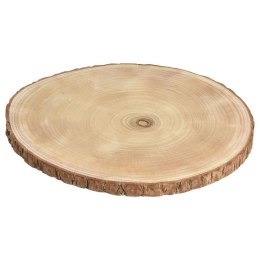 Podstawka Taca Plaster Drewna Naturalna 35 x 2,5 cm VILDE Ozdoba Boho