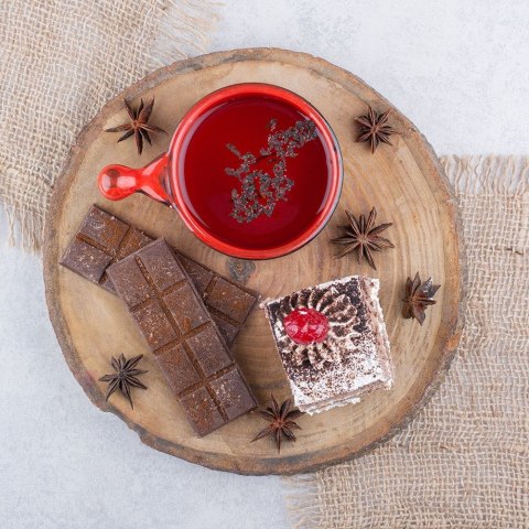 Podstawka Taca Plaster Drewna Naturalna 35 x 2,5 cm VILDE Ozdoba Boho