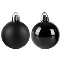 Bombki Choinkowe Czarne Nietłukące 4 cm 20 szt. ORION Świąteczne Komplet