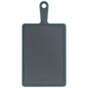 Deska Plastikowa ORION 36,5x19 cm Szara z Rowkiem i Uchem do Krojenia