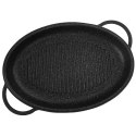 Patelnia Grillowa Granitowa 43 x 28 x 6 cm ORION z Dozownikiem Pokrywa