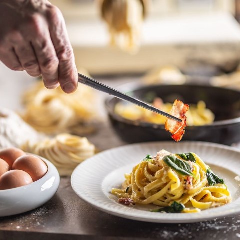 Pęseta Szczypce Kuchenna Stalowa Długa do Mięsa Warzyw i Ości 30 cm ORION