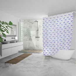 Zasłona prysznicowa łazienkowa pod prysznic do wanny haczyki 180x200 cm