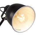 Lampa stojąca podłogowa metalowa do czytania nocna czarna loft 129 cm