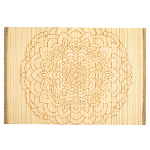 Podkładka na stół bambusowa prostokątna zwijana MANDALA 45x30 cm