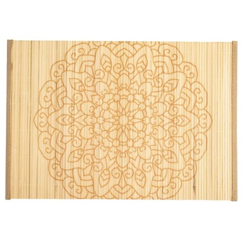 Podkładka na stół bambusowa prostokątna zwijana MANDALA 45x30 cm