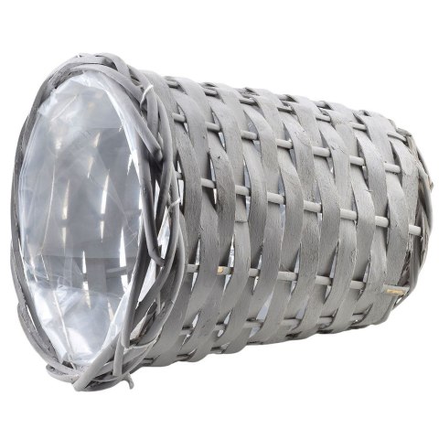 Osłonka na Doniczkę Wiklinowa 16 x 17 cm VILDE z Folią Zabezpieczającą