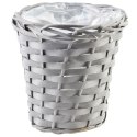 Osłonka na Doniczkę Wiklinowa 16 x 17 cm VILDE z Folią Zabezpieczającą