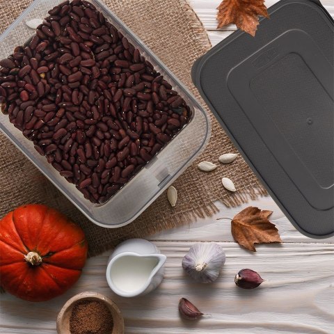 Pojemnik na Produkty Sypkie GREY 2,6 L ORION Uchwyt 23 x 16 x 10 cm