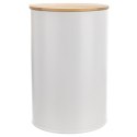 Pojemnik Metalowy 800 ml ORION Bambusowa Pokrywka Szczelny 12,5 x 9,5 cm