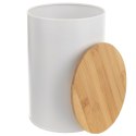 Pojemnik Metalowy 800 ml ORION Bambusowa Pokrywka Szczelny 12,5 x 9,5 cm