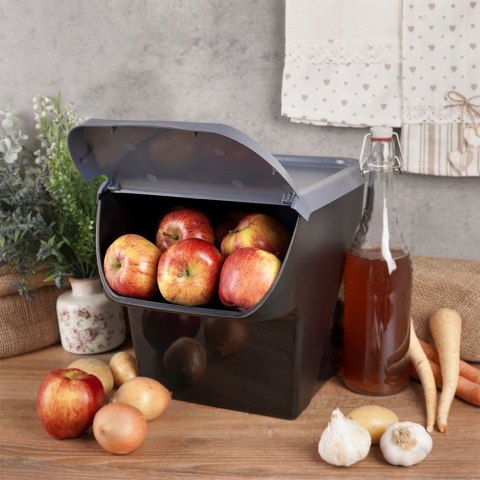 Pojemnik na Warzywa Piętrowany 13 L VILDE z Klapą Zmywarka 34 x 27,5 cm