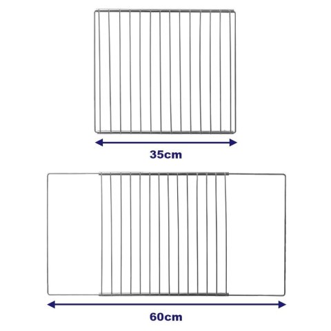 Podstawka Ruszt do Piekarnika Regulowany Metalowy Solidny ORION 35/60x32 cm