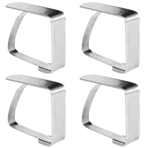 Klipsy do Obrusu EXCELLENT Stal 4 szt. Zabezpieczają Przed Wiatrem