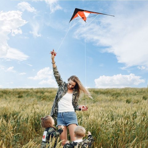 Latawiec akrobacyjny pomarańczowy 120x50 cm