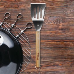 Łopatka do Grilla Stal Nierdzewna 40,5 x 10 cm z Drewnianą Rączką VAGGAN