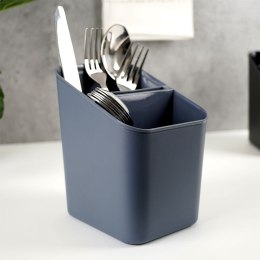 Ociekacz na Sztućce 14 x 11 x 16 cm Tworzywo Szary do Zmywarki VILDE