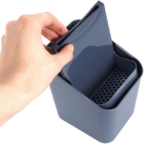 Ociekacz na Sztućce 14 x 11 x 16 cm Tworzywo Szary do Zmywarki VILDE