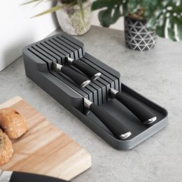 Organizer na Noże do Szuflady 39 x 14,5 x 7,5 cm VILDE Szary na 18 Noży