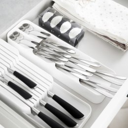 Wkład na Sztućce do Szuflady VILDE Biały 5 Przegród 39 x 11,5 cm