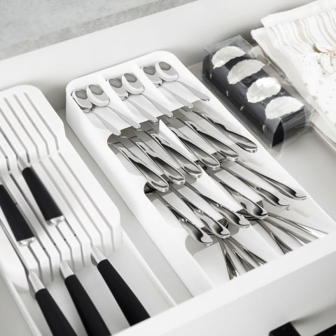 Wkład na Sztućce do Szuflady VILDE Biały 9 Przegród 39 x 17 cm