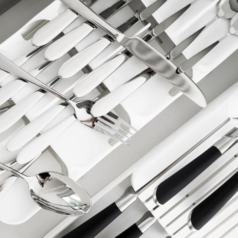 Wkład na Sztućce do Szuflady VILDE Biały 9 Przegród 39 x 17 cm