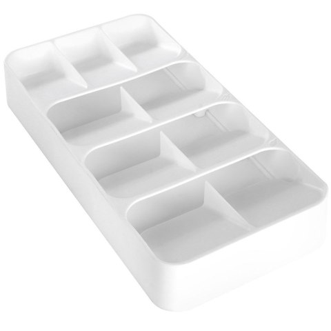 Wkład na Sztućce do Szuflady VILDE Biały 9 Przegród 39 x 17 cm