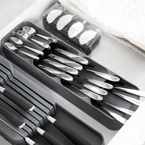 Wkład na Sztućce do Szuflady VILDE Szary 5 Przegród 39 x 11,5 cm