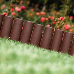 Palisada płotek ogrodowy obrzeże do grządek trawnika border brązowy 25 cm